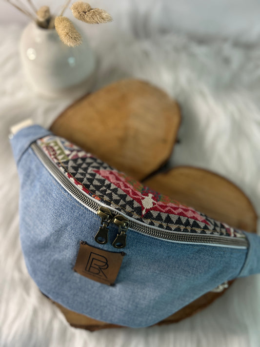 Mini Sac banane  jeans clair